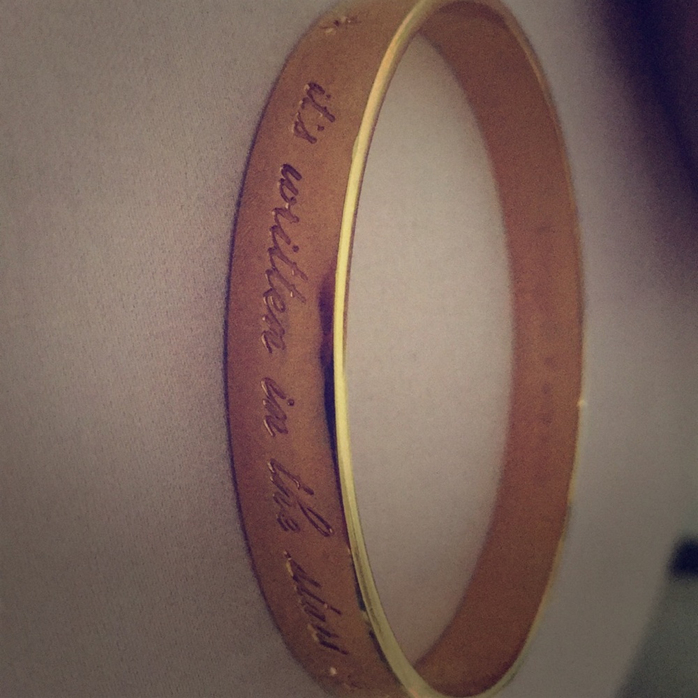 Kate Spade New York; gold bracelet
